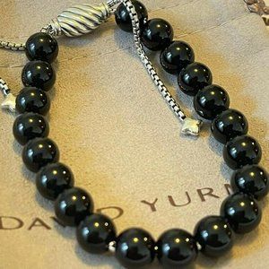 David Yurman Black Onyx Spiritual Bead Bracelet